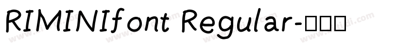 RIMINIfont Regular字体转换